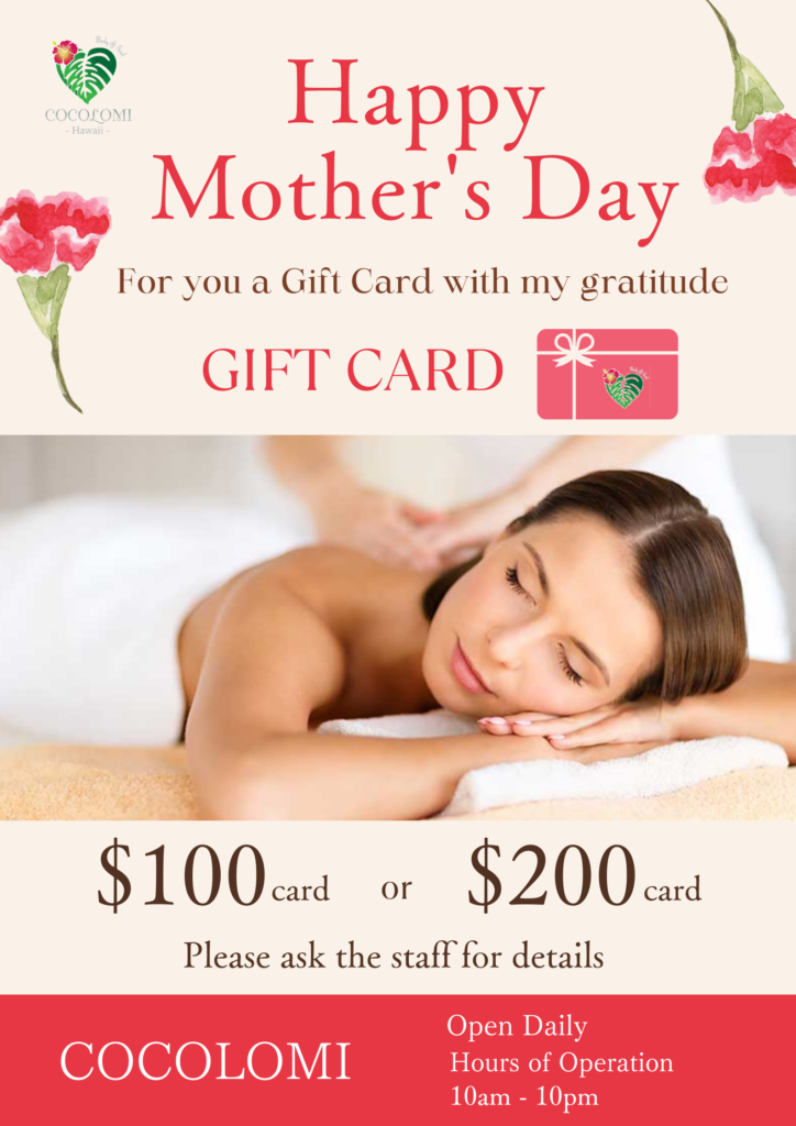 Mothers day store massage special ideas