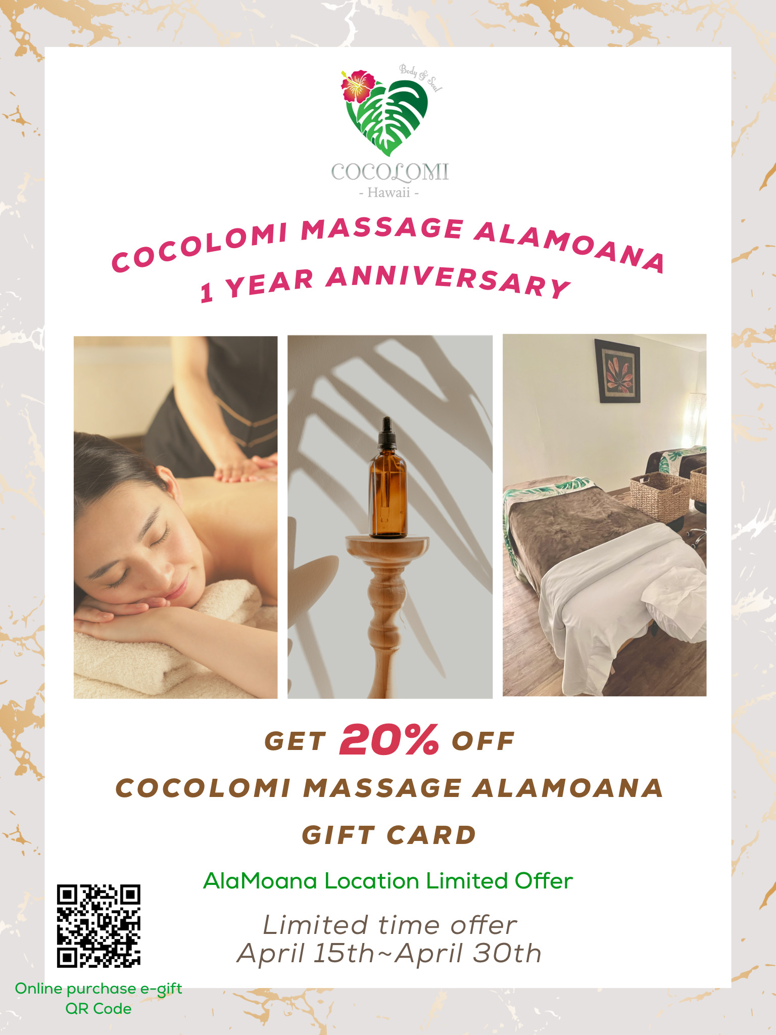 Anniversary T Card Promotion🎉 Cocolomi Massage